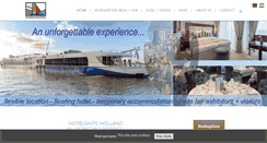 Desktop Screenshot of hotelshipsholland.com